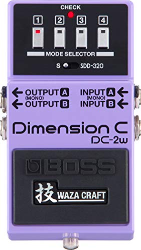 BOSS DC-2W WAZA Craft Dimension C Gitarrenpedal, Dimension-Erlebnis mit transparentem Sound von BOSS