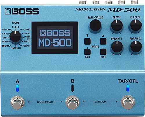 BOSS MD-500 Modulation-Pedal, 12 Modi und 28 Modulationstypen, erstklassige 32 Bit AD/DA-Wandlung mit 32 Bit Fließkommaberechnung und 96 kHz Samplingrate in Studioqualität BOSS MD-500 Modulation-Pedal, 12 Modi und 28 Modulationstypen, erstklassige 32 Bit AD/DA-Wandlung mit 32 Bit Fließkommaberechnung und 96 kHz Samplingrate in Studioqualität von BOSS