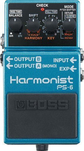 BOSS PS-6 Harmonist Pedal, Schwarz/Blau von BOSS