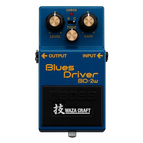 BOSS WAZA CRAFT Blues Driver Gitarrenpedal (BD-2W), mit Standard- und Custom-Soundmodus von BOSS
