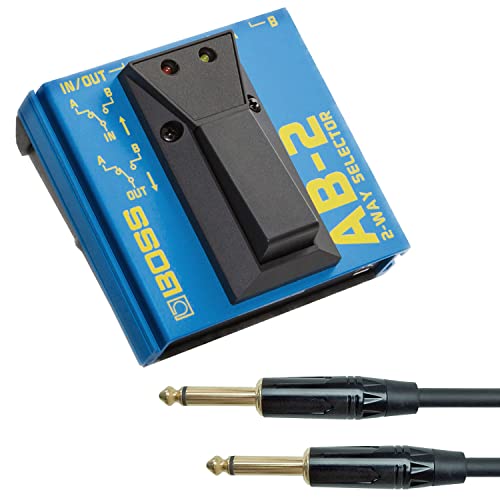 Boss AB-2 A/B-Schalter 2-Wege Switch Wahlschalter Fußschalter + keepdrum Klinkenkabel Boss AB-2 A/B-Schalter 2-Wege Switch Wahlschalter Fußschalter + keepdrum Klinkenkabel von BOSS
