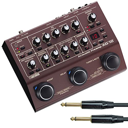 Boss AD-10 Preamp Multi-Effektgerät für Akustik-Gitarre + keepdrum Klinkenkabel Boss AD-10 Preamp Multi-Effektgerät für Akustik-Gitarre + keepdrum Klinkenkabel von BOSS