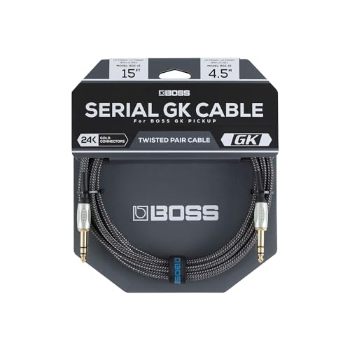 BOSS BGK-15, 4,5 m Digitales High-Performance-Kabel für BOSS Gitarrensynthesizer-Produkte, Kompatibel mit GM-800, GK-5, GK-5B, GKC-AD & GKC-DA BOSS BGK-15, 4,5 m Digitales High-Performance-Kabel für BOSS Gitarrensynthesizer-Produkte, Kompatibel mit GM-800, GK-5, GK-5B, GKC-AD & GKC-DA von BOSS