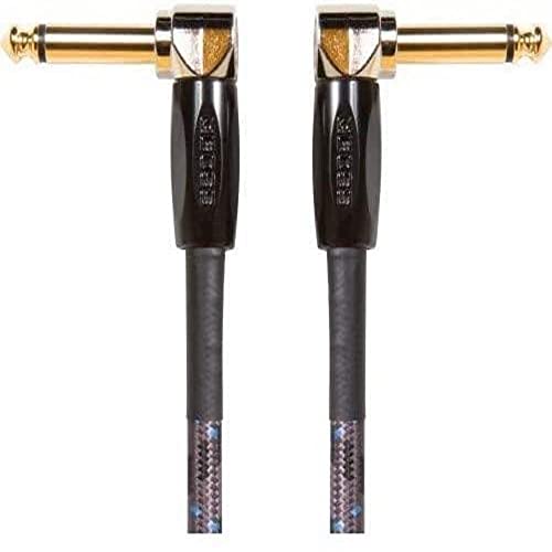 BOSS BIC-PC Studio Grade Instrument Cable, Right-angle 1/4-inch connectors, 6-inch/15 cm length von BOSS
