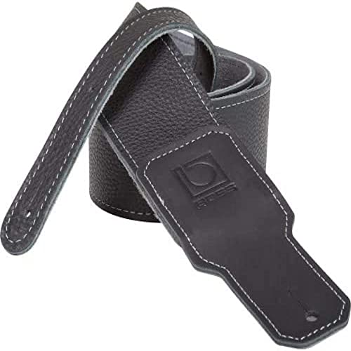 BOSS BSL-30-BLK Hochwertiger Leder-Instrumentengurt, schwarz, Breite: 7 cm von BOSS