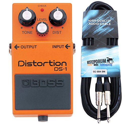 Boss DS-1 Distortion Pedal + keepdrum Gitarrenkabel 3m Boss DS-1 Distortion Pedal + keepdrum Gitarrenkabel 3m von BOSS