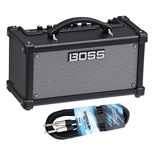 Boss Dual Cube LX Tragbarer Gitarren Verstärker + keepdrum Klinkenkabel von BOSS