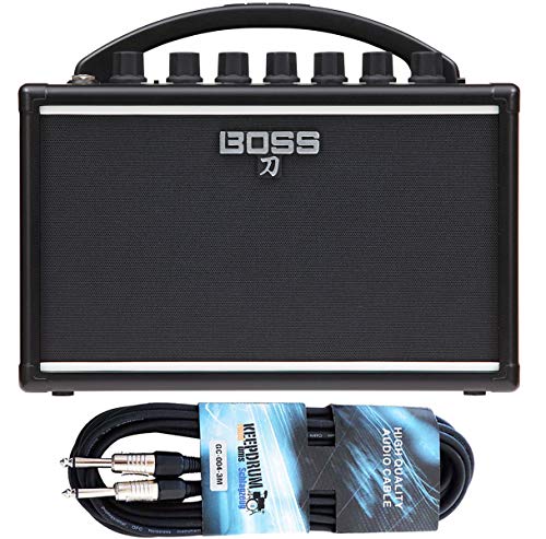 Boss Katana Mini Gitarren Verstärker + keepdrum Gitarrenkabel 3m von BOSS