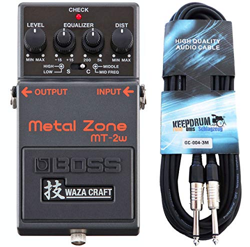 Boss MT-2w Metal Zone Waza Edition Distortion Pedal + keepdrum Gitarrenkabel 3m Boss MT-2w Metal Zone Waza Edition Distortion Pedal + keepdrum Gitarrenkabel 3m von Boss Guitar Equipment