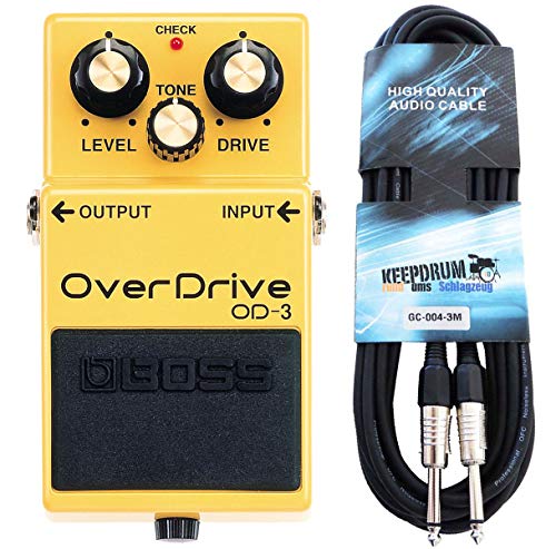 Boss OD-3 Overdrive Pedal + keepdrum Gitarrenkabel 3m Boss OD-3 Overdrive Pedal + keepdrum Gitarrenkabel 3m von Boss Guitar Equipment