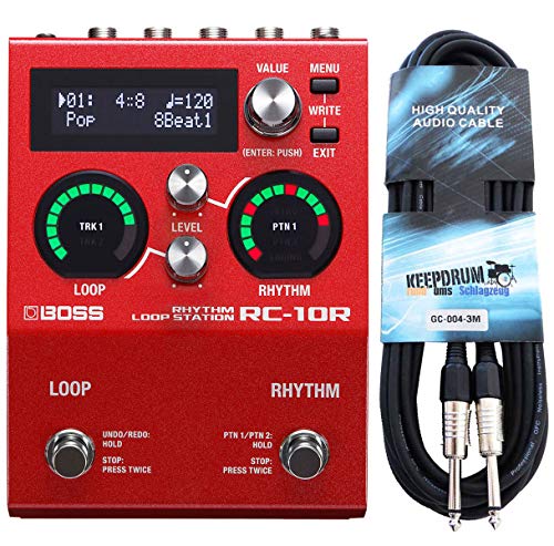 Boss RC-10R Rhythm Loop Station Performance Looper + keepdrum Klinkenkabel 3m Boss RC-10R Rhythm Loop Station Performance Looper + keepdrum Klinkenkabel 3m von BOSS
