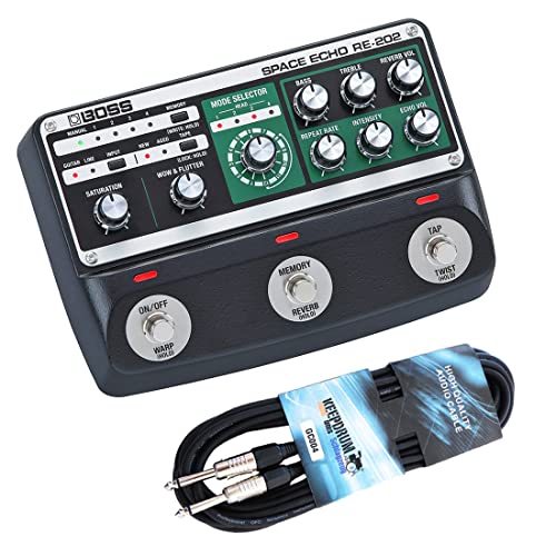 Boss RE-202 Space Echo Effektgerät + keepdrum Klinkenkabel Boss RE-202 Space Echo Effektgerät + keepdrum Klinkenkabel von BOSS