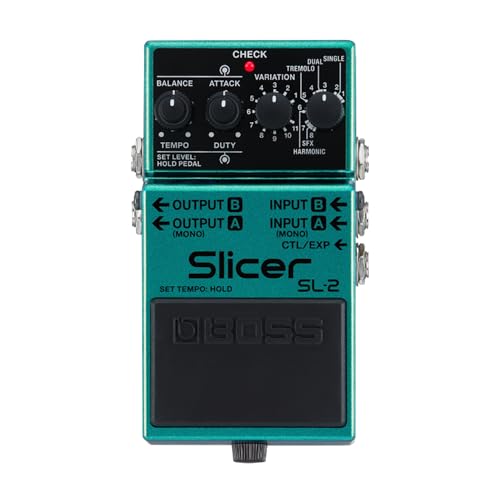 BOSS SL-2 Slicer Kompaktpedal für E-Gitarre, Keyboard, DJs & mehr | Erzeuge pulsierende Sound-Grooves | 88 integrierte Patterns & mehr in der BOSS Tone Studio App | Steuerung über MIDI-Eingang BOSS SL-2 Slicer Kompaktpedal für E-Gitarre, Keyboard, DJs & mehr | Erzeuge pulsierende Sound-Grooves | 88 integrierte Patterns & mehr in der BOSS Tone Studio App | Steuerung über MIDI-Eingang von BOSS
