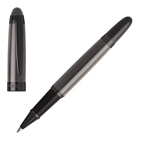 Hugo Boss Kugelschreiber Icon Grau, Strichstärke: M, Länge: 13,8 cm, HSN0015J von BOSS
