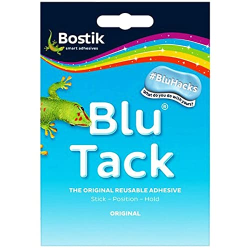 Unbekannt BLU TACK Original Bostick Sticker wiederverwendbar Blue Tac Packung Haus und Büro Neue von BOSTIK