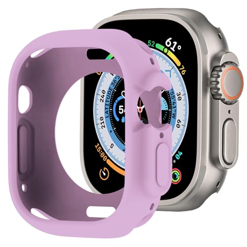 BOTOMALL Kompatibel mit Apple Watch Bumper Case Ultra 2 / Ultra 49 mm, weich, flexibel, TPU, dünn, leicht, Schutzhülle für iWatch [keine Displayschutzfolie für die Vorderseite] von BOTOMALL