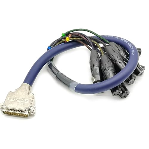 BOUUNCIY DB25 auf XLR-Buchse, DB25-Stecker auf 8-K-XLR-Buchse, symmetrisches Schlangenkabel, D-Sub-Schlangenkabel, Patchschacht-Schnittstelle, modulares Kabel, 2 m BOUUNCIY DB25 auf XLR-Buchse, DB25-Stecker auf 8-K-XLR-Buchse, symmetrisches Schlangenkabel, D-Sub-Schlangenkabel, Patchschacht-Schnittstelle, modulares Kabel, 2 m von BOUUNCIY
