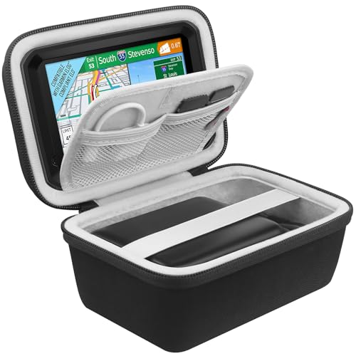 BOVKE Navi Tasche für 5-5.5 Zoll Tomtom Navigationsgerät GO, Garmin DriveSmart 55/Drive 51/52/53, Garmin zūmo XT/zūmo 396 Navigationsgerät, Mesh Tasche für Auto Ladegerät, USB Kabel, schwarz BOVKE Navi Tasche für 5-5.5 Zoll Tomtom Navigationsgerät GO, Garmin DriveSmart 55/Drive 51/52/53, Garmin zūmo XT/zūmo 396 Navigationsgerät, Mesh Tasche für Auto Ladegerät, USB Kabel, schwarz von BOVKE
