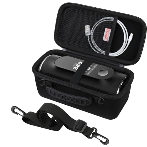 BOVKE Tragetasche kompatibel mit Blue Tees Golf Player+ GPS-Lautsprecher mit Touchscreen-Display, tragbarer Golf GPS-Lautsprecherhalter mit extra Platz für Ladekabel, Schwarz+Gürtel BOVKE Tragetasche kompatibel mit Blue Tees Golf Player+ GPS-Lautsprecher mit Touchscreen-Display, tragbarer Golf GPS-Lautsprecherhalter mit extra Platz für Ladekabel, Schwarz+Gürtel von BOVKE
