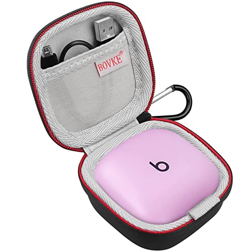 BOVKE Tragetasche für Beats Fit Pro – True Wireless Noise Cancelling Ohrhörer, extra Netztasche für Kabel und Ohrstöpsel, schwarz von BOVKE