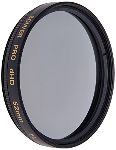 Bower FP52 Pro Digital High Definition Linear Polarisationsfilter, 52 mm, Schwarz von BOWER