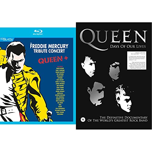 Queen + - Freddie Mercury Tribute Concert [Blu-ray] & Queen - Days of our Lives/The Definitive Documentary of the World's Greatest Rock Band [Blu-ray] von BOWIE/LENNOX/MICHAEL/GELDOF/METALLICA/+