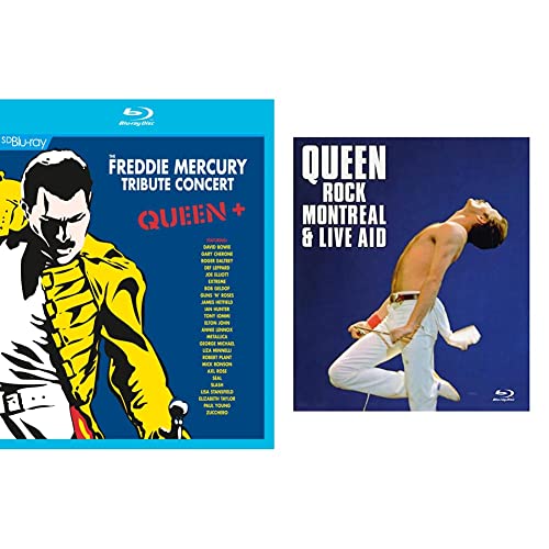 Queen + - Freddie Mercury Tribute Concert [Blu-ray] & Queen - Rock Montreal & Live Aid [Blu-ray] von BOWIE/LENNOX/MICHAEL/GELDOF/METALLICA/+