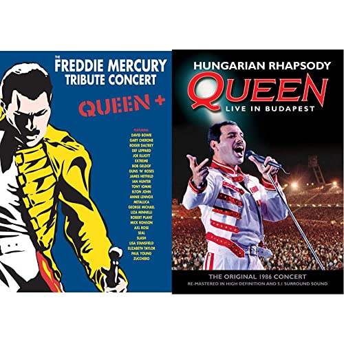 Queen - The Freddie Mercury Tribute Concert [3 DVDs] & Queen - Hungarian Rhapsody: Live in Budapest von BOWIE/LENNOX/MICHAEL/GELDOF/METALLICA/+