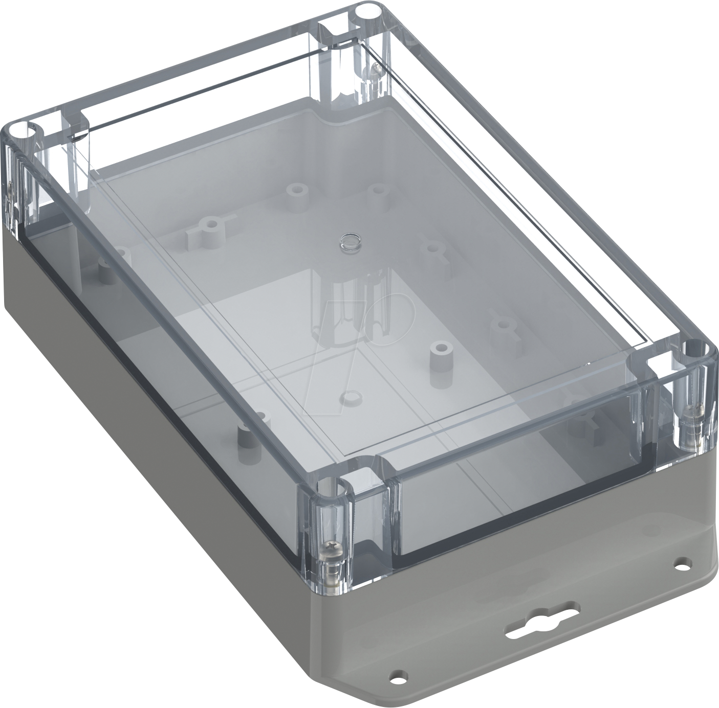 6U07181206737 - Industriegehäuse, 179,9 x 119,9 x 60,2mm, IP65, lichtgrau von BOX4U