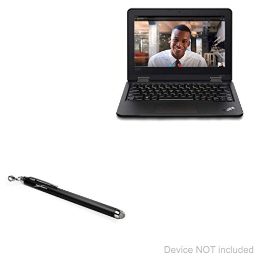 BoxWave Stylus-Eingabestift kompatibel mit Lenovo ThinkPad Yoga 11e (5. Generation) (29,5 cm) – EverTouch kapazitiver Stylus, kapazitiver Eingabestift mit Faserspitze, Tiefschwarz von BOXWAVE CORPORATION