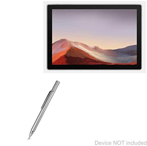 BoxWave Stylus Pen Kompatibel mit Microsoft Surface Pro 7 (Stylus Pen von BoxWave) - FineTouch Kapazitiver Stylus, Super Präziser Stylus Pen für Microsoft Surface Pro 7 - Metallic Silber von BOXWAVE CORPORATION