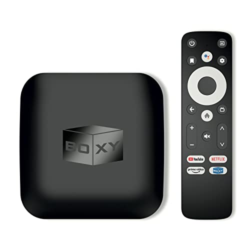 BOXY Android TV 11 Box Streaming Media Player | Dune HD Media Center | Dolby Vision & Atmos | Mini PC | MKV/ISO 4K DV P7 FEL AFR, HDR10+, DTS | Netflix, Prime Video, Disney+, Apple TV+, HBO | Voice von BOXY