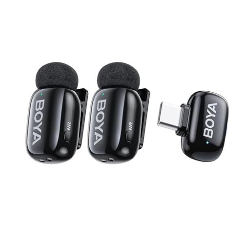 BOYA Boyamini USB-C Mikrofon Handy Kabellos, Mini Mikrofon mit Geräuschunterdrückung, Kompatibel mit iPhone15/16/Android/Type-C Smartphone Live-Streaming, YouTube, TikTok, Vlog BOYA Boyamini USB-C Mikrofon Handy Kabellos, Mini Mikrofon mit Geräuschunterdrückung, Kompatibel mit iPhone15/16/Android/Type-C Smartphone Live-Streaming, YouTube, TikTok, Vlog von BOYA