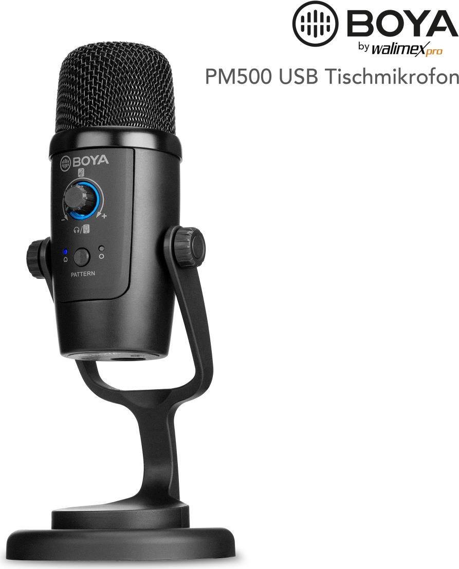 BOYA Walimex pro PM500 USB Tischmikrofon (23085) von BOYA