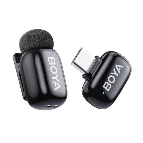 BOYA mini Mikrofon für iPhone Android Handy, 5g Ultraleicht, Lavalier Mikrofon Kabellos mit USB-C, AI-Sprachmodulator, 3-Stufen-Rauschunterdrückung, Streaming Ansteckmikrofon für Interview BOYA mini Mikrofon für iPhone Android Handy, 5g Ultraleicht, Lavalier Mikrofon Kabellos mit USB-C, AI-Sprachmodulator, 3-Stufen-Rauschunterdrückung, Streaming Ansteckmikrofon für Interview von BOYA