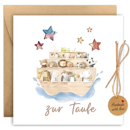 BOYATONG Geldgeschenk Taufe mit Umschlägen, Karte Taufe Geldgeschenke Verpackung Taufe Geschenk Mädchen Jungen, Geschenke zur Taufe, Originelle Taufgeschenke von BOYATONG