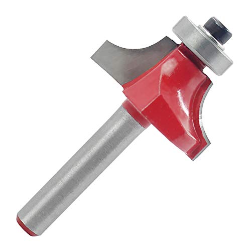 BOZONLI Abrundfräser 6mm Schaft, Abrundfräser Rund Router Bit Standard Fräser für Holz, Fräser für Oberfräse, Radius 1/2 ''(12,7mm) von BOZONLI