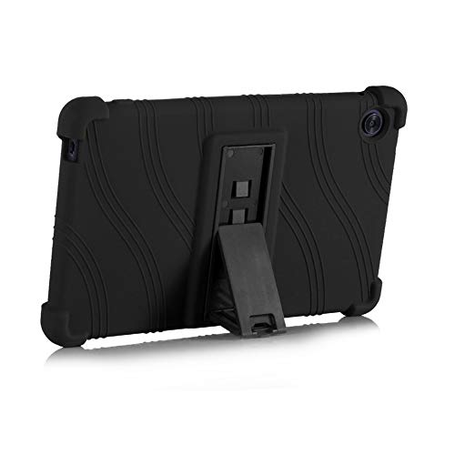 Generisch Tablet Hülle für Huawei 2020 Mate Pad T8 KOB2-L09 / W09 8 Zoll Tablet, Silikon Tablet Cover Case Schutzhülle mit Standfunktion, Schwarz von BOZONLI