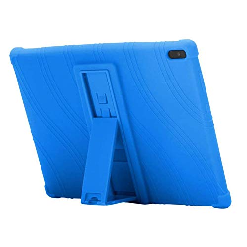 Generisch Tablet Hülle für Lenovo Tab 4 10 Plus B-X304F/N/TB-X704F/N 10,1 Zoll Tablet, Silikon Tablet Cover Case Schutzhülle mit Standfunktion, Blau von BOZONLI
