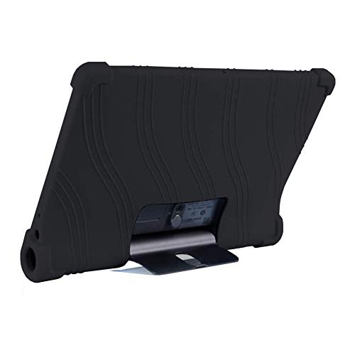 BOZONLI Generisch Tablet Hülle für Lenovo Yoga5 Tab YT-X705F/M 10,1 Zoll Tablet, Silikon Tablet Cover Case Schutzhülle mit Standfunktion, Schwarz von BOZONLI