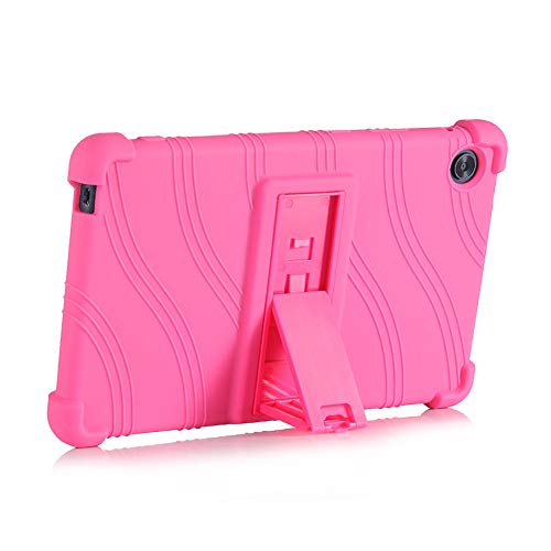 Generisch Tablet Hülle für Huawei 2020 C3 BZD-W00 / AL00 8 Zoll Tablet, Silikon Tablet Cover Case Schutzhülle mit Standfunktion, Rose von BOZONLI