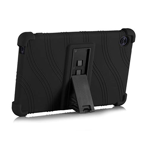 Generisch Tablet Hülle für Huawei 2020 C3 BZD-W00 / AL00 8 Zoll Tablet, Silikon Tablet Cover Case Schutzhülle mit Standfunktion, Schwarz von BOZONLI