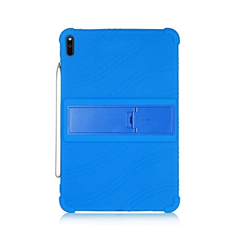 BOZONLI Generisch Tablet Hülle für Huawei MatePad Pro 2019 MRX-al07 / w09 10,8 Zoll Tablet, Silikon Tablet Cover Case Schutzhülle mit Standfunktion, Blau von BOZONLI