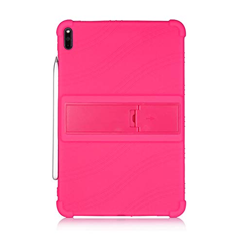 BOZONLI Generisch Tablet Hülle für Huawei MatePad Pro 2019 MRX-al07 / w09 10,8 Zoll Tablet, Silikon Tablet Cover Case Schutzhülle mit Standfunktion, Rose von BOZONLI
