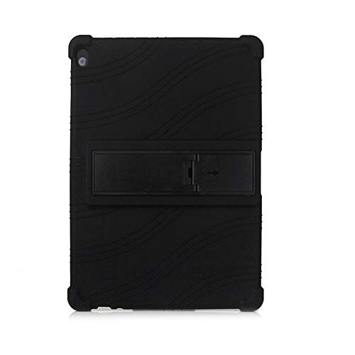 Generisch Tablet Hülle für Lenovo Tab P10 TB-X705F/N / M10 / X605 / X505 10,1 Zoll Tablet, Silikon Tablet Cover Case Schutzhülle mit Standfunktion, Schwarz von BOZONLI