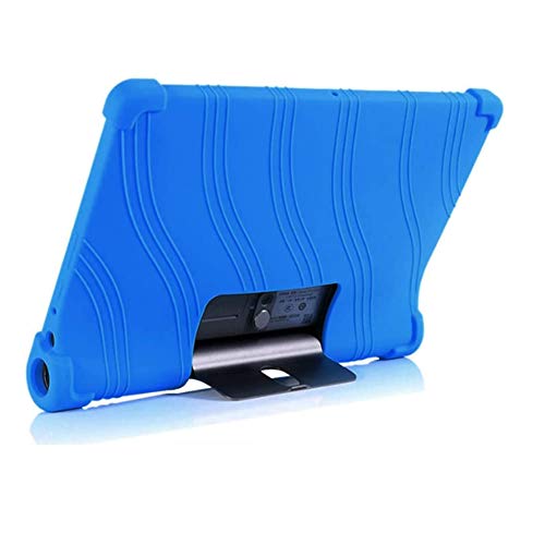 Generisch Tablet Hülle für Lenovo Yoga5 Tab YT-X705F/M 10,1 Zoll Tablet, Silikon Tablet Cover Case Schutzhülle mit Standfunktion, Blau von BOZONLI