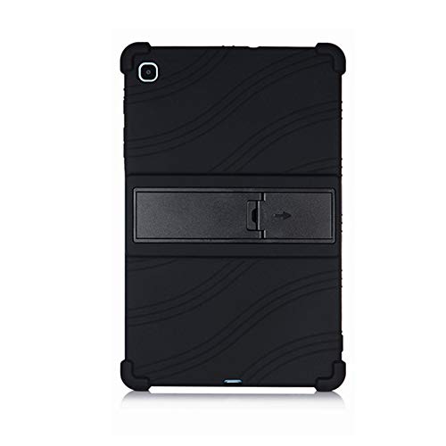 Generisch Tablet Hülle für Samsung Tab S6Lite / P610 / P615 10,4-Zoll Tablet, Silikon Tablet Cover Case Schutzhülle mit Standfunktion, Schwarz von BOZONLI