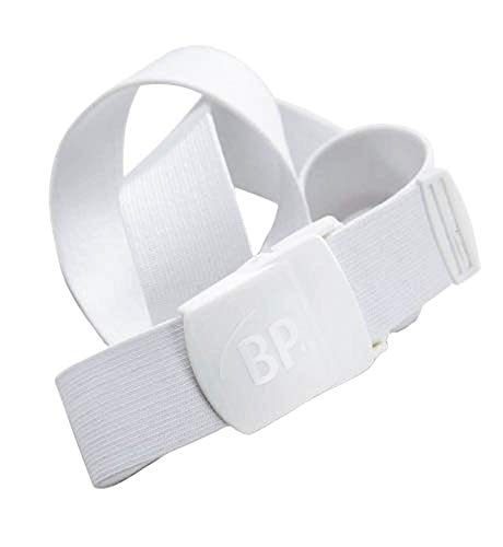 BP 1080-001-21-130 Gürtel, aus elastischem Gurtband und Polyamid, ISO 15797, 100% Polyester, weiß ,130, 3 Stück von BP