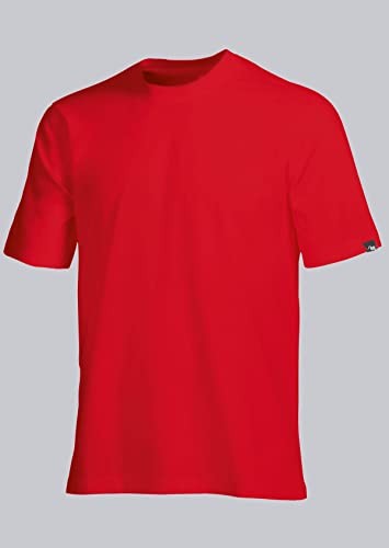BP 1121-255-81-S Unisex-T-Shirt, 1/2 Ärmel, Rundhals, Länge 70 cm, 180,00 g/m² Baumwolle mit Stretch, rot ,S von BP