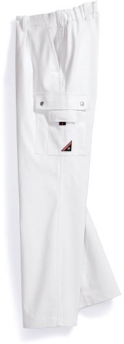 BP 1477-720-21-52 Arbeitshosen, mit elastischem Rückenteil, 305,00 g/m² Verstärkte Baumwolle, weiß ,52 von BP